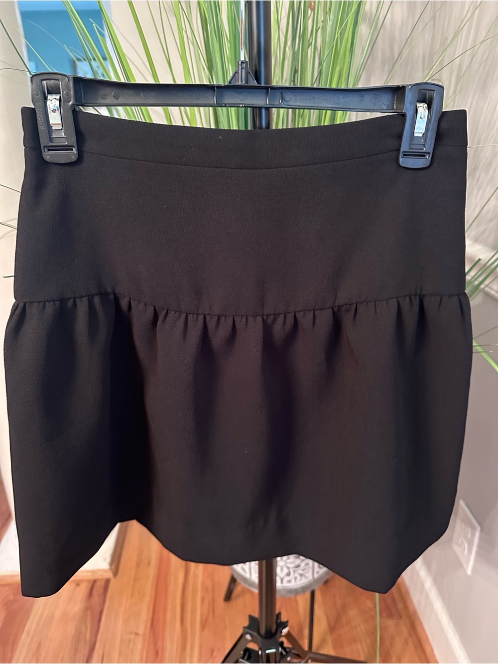 J. Crew Black Peplum Mini Skirt